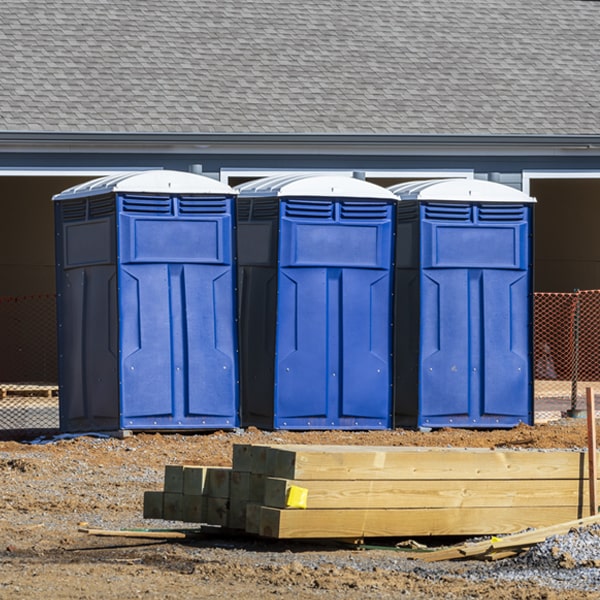 what is the maximum capacity for a single porta potty in Castleton Vermont